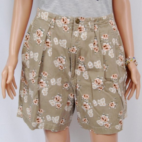 Northwest Blue - Vintage High Waist Floral Shorts - Picture 1 of 8